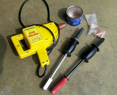 Chicago electric auto body repair stud gun welder with studs and 2 pullers for sale