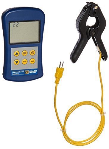 Yellow Jacket 69196 SuperHeat/SubCool Calculator with Thermometer and P/T Chart