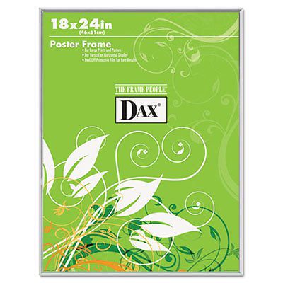 U-channel poster frame, contemporary clear plastic window, 18 x 24, clear border for sale