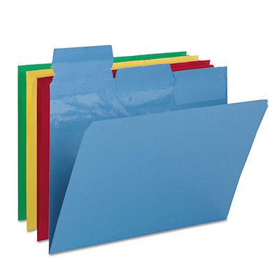 Pick-A-Tab File Folder, 1/3 Cut Top Tab, Letter, Assorted Colors, 24/Pack