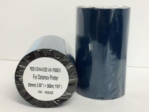 24 Rolls 3.5&#034;x1181&#039; Resin Enhanced Wax Thermal Transfer Datamax Ribbon Printers