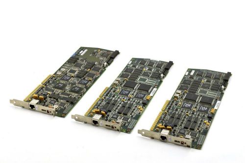Lot of 3 Dialogic D/240 SC-T1 Voice Processing Board Cards