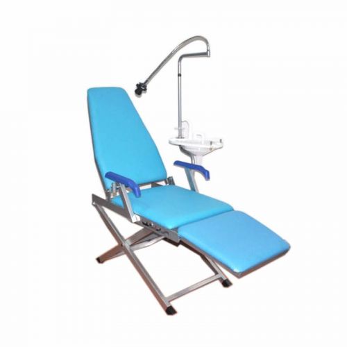 Dental portable folding chair+led light lamp+spittoon basin+water supply system for sale