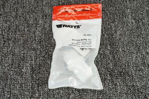 Watts nylon barb to mip adapter pl-637 3/4&#034; x 1/2&#034; for sale
