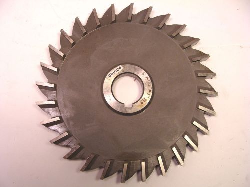 Nos poland made hss plain tooth side &amp; face milling cutter 6&#034;x7/16&#034;x1&#034; for sale