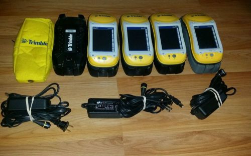 Trimble GeoXT GeoExplorer Pocket PC * LOT OF 4 WITH ACCESSORIES*   POWERS ON!!