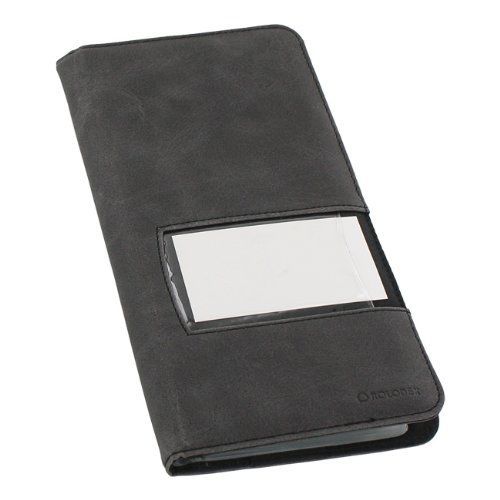 Rolodex Identity Collection Fabric Business Card Book, 96-Card, Black (1752535)
