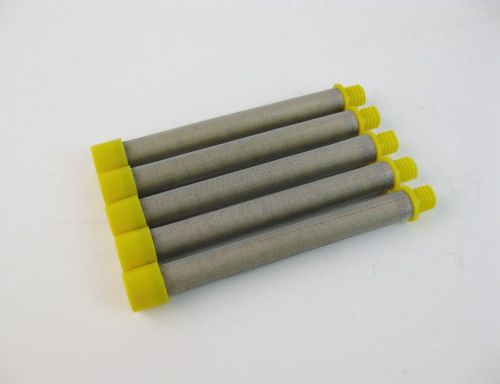 Titan 500-200-10 or 50020010 airless spray gun filter 100 mesh 5 pack yellow for sale