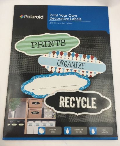 Polaroid Print Your Own Decorative Labels (240 Count)