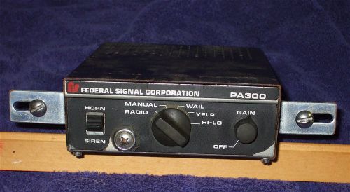 Federal Signal Corporation PA 300 Series Siren, Yelp, Wail, Etc.