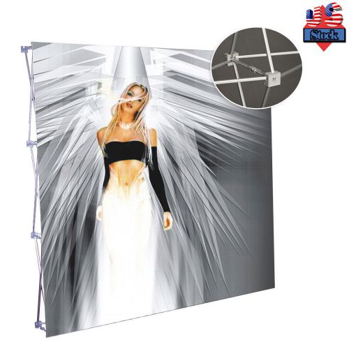 US Stock-7.5ft Straight Pop Up Display Backdrops Stand Booth Wall Frame only