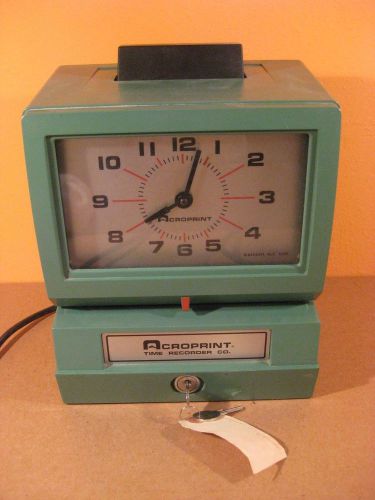 Acroprint Time Clock Model# 125AR3 / Working Great w/ new Roll of Tape