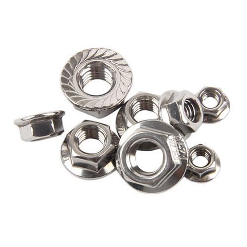 304 stainless steel flange hex lock nuts hexagonal nut m3 m4 m5 m6 m8 m10 m12 for sale