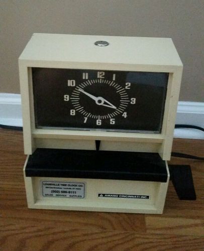 AMANO CINCINNATI PUNCH TIME CLOCK VINTAGE, NO KEY