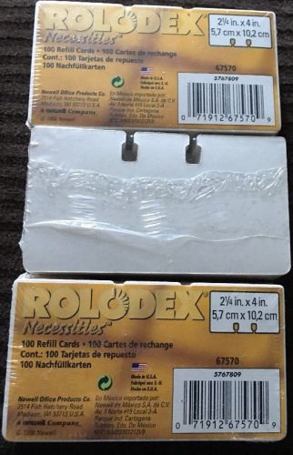 3 packs Genuine Rolodex Refill Cards 67570 300 Sealed - 2 1/4  x 4 G