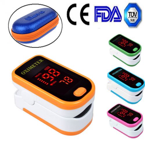 4c fda led finger tip pulse oximeter blood oxygen spo2 pr monitor + pouch for sale