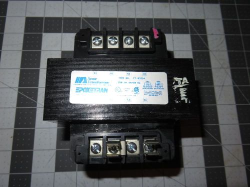 ACME TRANSFORMER ET-83324  Industrial Control 250 VA 50/60 Hz ((4216))