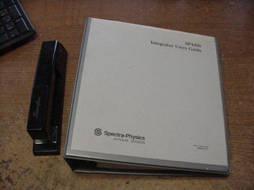 SPECTRA  PHYSICS SP4400 INTEGRATOR USERS MANUAL A0099-274