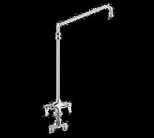 T&amp;s brass b-0270 pantry mixing faucet double deck-mounted elevated 18&#034; l... for sale
