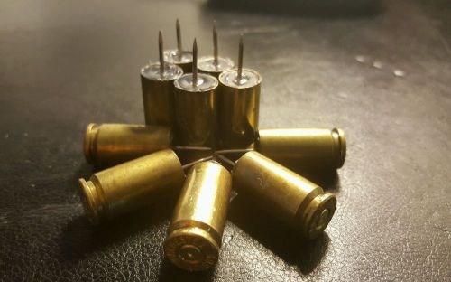 40 Cal .40 Brass Bullet Push Pins Thumb Tacks Cork Board Pins Office Desk 10x