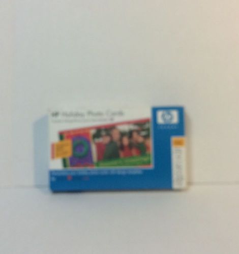 NEW HP HOLIDAY PHOTO CARDS INKJET GLOSSY 4X8&#034; 20 PHOTO CARDS ENVELOPES