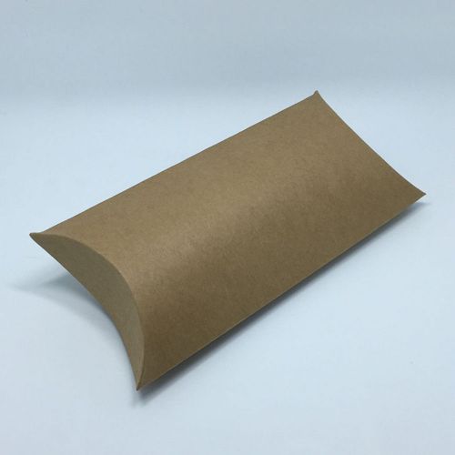 Kraft paper pillow-shaped packaging box for gift wedding party favor for sale