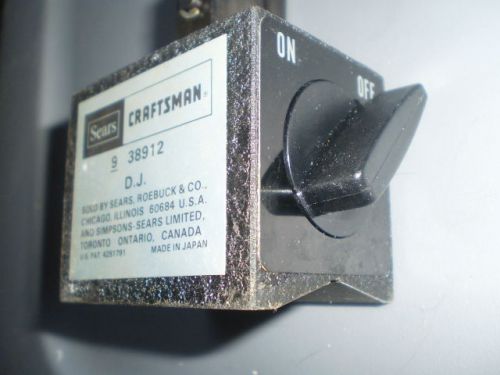 Vintage Sears Craftsman On/Off Magnetic Base Made in Japan