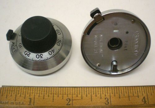 2 Precision 14 Turn Indicating Dials, SPECTROL # 21, Lot 3, Made in USA