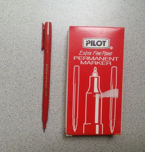 Pilot SCA-UF Permanent Marker, Extra Fine, Red (PIL 44104) - 8/pk