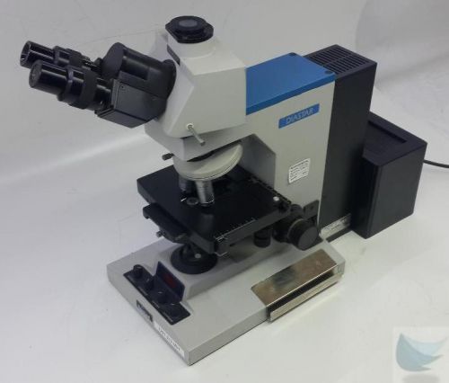 Reichert Diastar Microscope W 10X 40X 100X Objectives &amp; Light Box