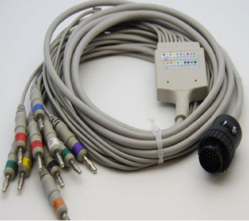 ALPTA KENZ 10 Lead ECG EKG Cable AHA Banana 4.0mm