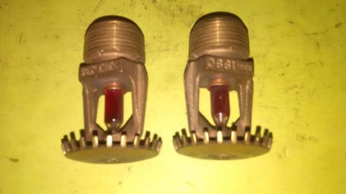 Brass upright sprinkler head 3/4&#034; npt 155f (2 heads) for sale