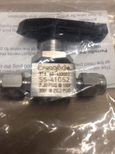 Swagelok ss-41gs2 ss ball valve 1/8&#034; 2500# for sale