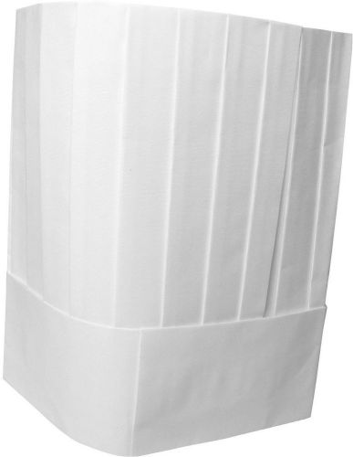Adjustable Disposable Chef Hat Pleated Paper, White (quantity 10, size 10.25)