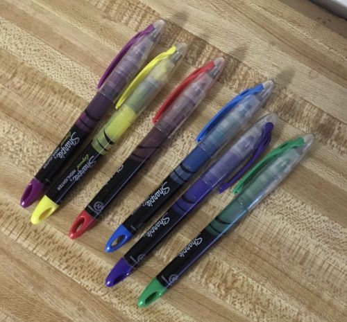 Sharpie brand liquid set of six highlighter pen marker School office planner