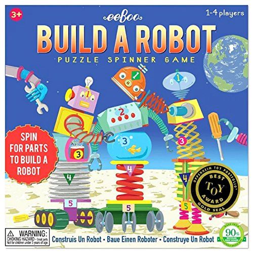 Eeboo Build a Robot Spinner Game