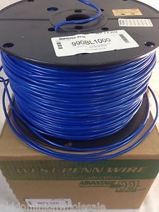 New 1000&#039; west penn 990bl 1 pair 16 awg solid pvc 990bl1000 for sale