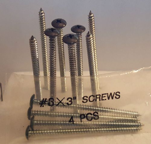 5 lbs.of 8 x 3” exterior wood screws for sale