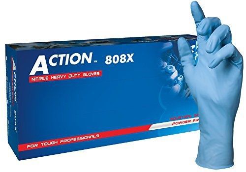 Shamrock 808124-xl-bx industrial grade work glove, nitrile rubber, 8 mil, 12&#034; for sale