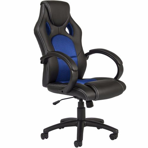 Best Choice Products Executive Racing Office Chair PU Leather Swivel Computer De