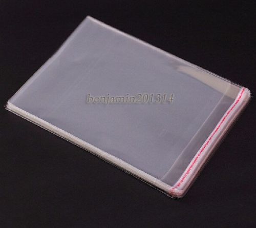 100pcs 9x13cm Poly Bags Transparent Opp Bag Plastic Bag Self Adhesive Seal
