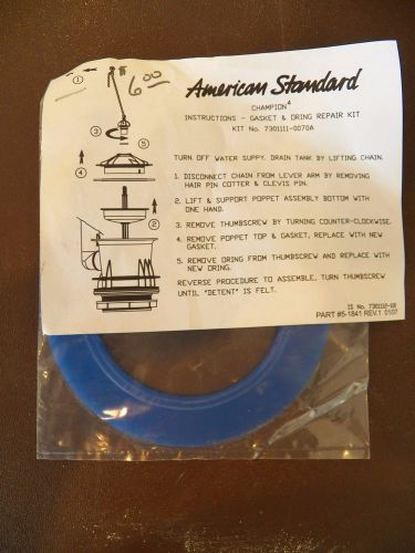American standard gasket &amp; o-ring repair kit # 7301111-0070a - new for sale