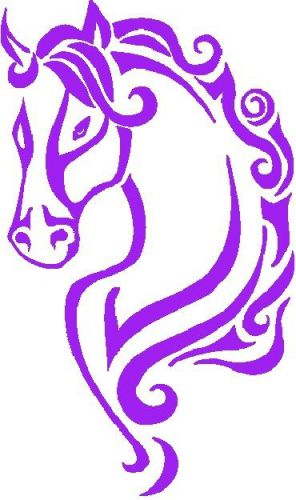 30 Custom Wild Purple Horse Personalized Address Labels