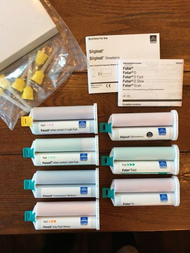 Kettenbach assorted vps impression material and bite registration 7x50ml tubes for sale