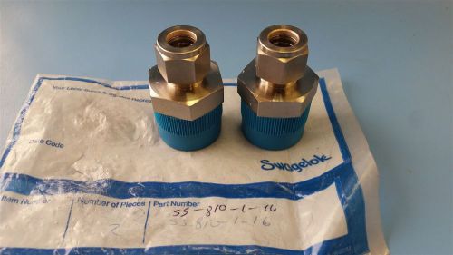 2 new swagelok tube fitting/male connector 1/2&#034; tube odx 1&#034; male npt ss-810-1-16 for sale