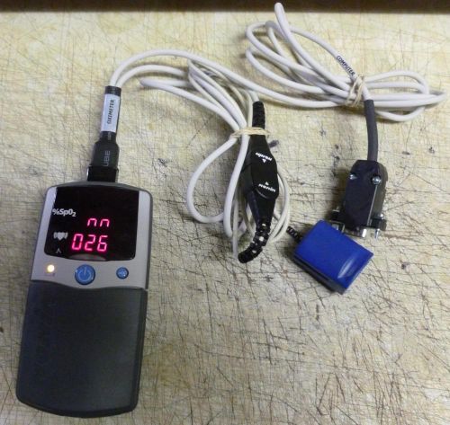 Nonin*proact*2500*puresat*spo2*handheld pulse oximeter*w/sensor &amp; meter cord*obo for sale