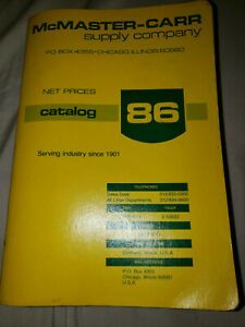 Vintage McMaster-Carr 1980 Catalog No.86 Industrial Supply Tool Asbestos Book 80