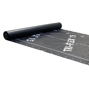 Tri-Flex Roofing Underlayment 48 in. x 250 ft. Synthetic Resin Black