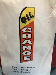 OIL CHANGE 12ft Feather Banner Swooper Flag - FLAG ONLY  30” WIDTH