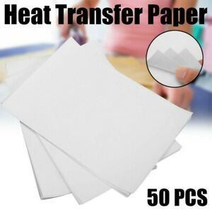 50pcs For Ink Jet Printer Mobiles A4 Heat Thermal T-Shirt Print Transfer Paper
